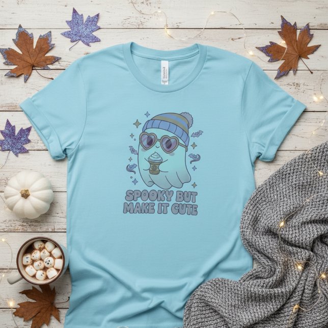 Spooky but Make It Cute Ghost Halloween T-Shirt (Creator Uploaded)