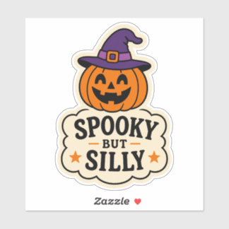 Spooky but Silly Sticker