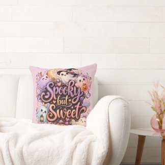 Spooky but Sweet Throw Pillow