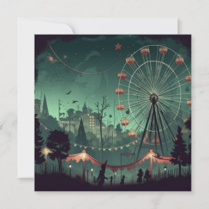 Spooky Carnival: Fright Fest Fairground Invitation