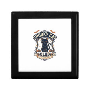 Spooky Cat Club Cat Halloween Spooky Cat Vintage V Gift Box
