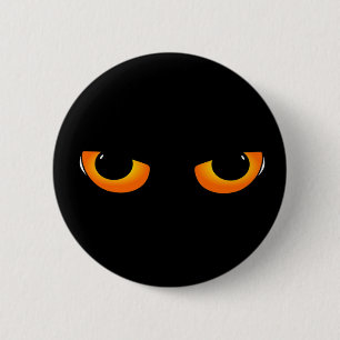 Spooky Cat Eyes Button