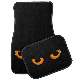 Spooky Cat Eyes Car Floor Mat