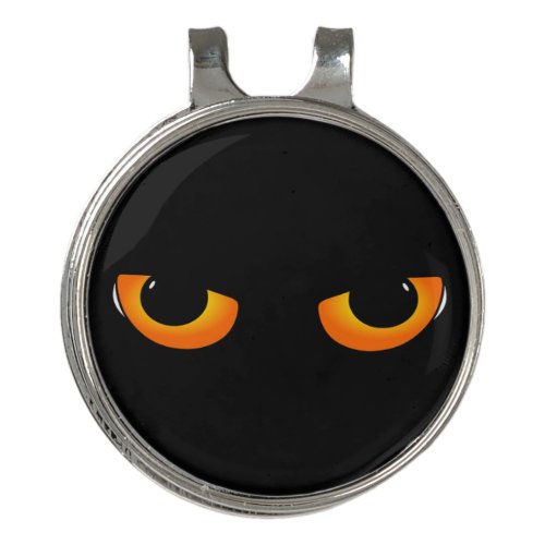 Spooky Cat Eyes Golf Hat Clip