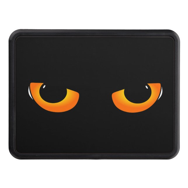 Spooky Cat Eyes Hitch Cover (Front)