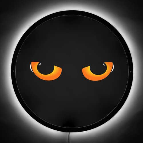 Spooky Cat Eyes LED Sign