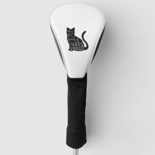 Spooky cat golf head cover