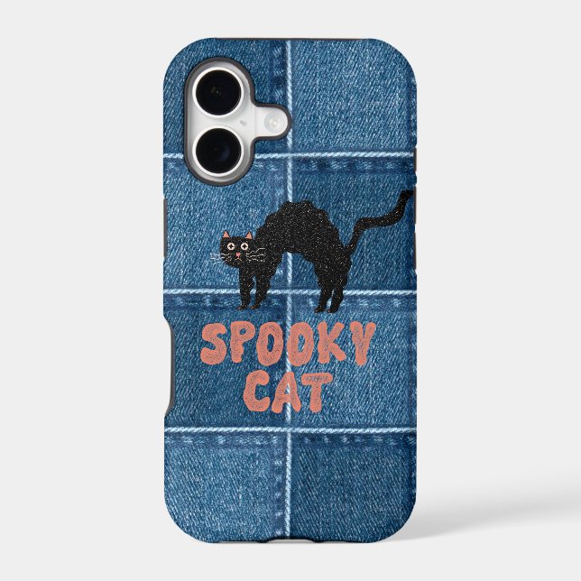 Spooky Cat iPhone Case (Back)