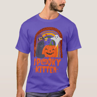 Spooky Cat Kitten Halloween cat for Halloween and T-Shirt