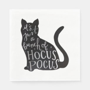 Spooky cat napkins