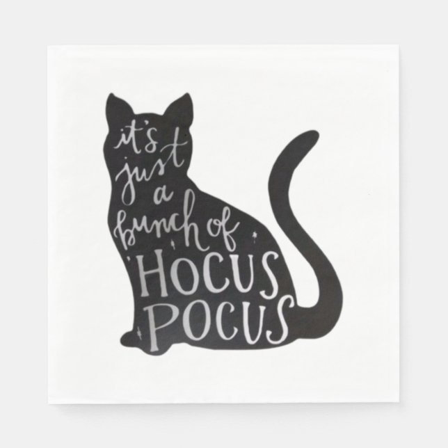 Spooky cat   napkins (Front)