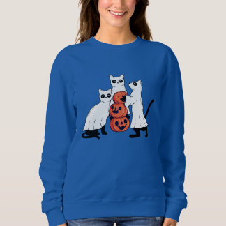 Spooky Cats Halloween Women's Sweatshirt