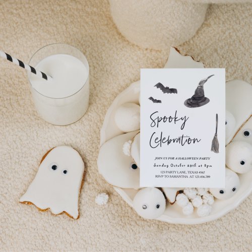Spooky Celebration  Happy Halloween Invitation