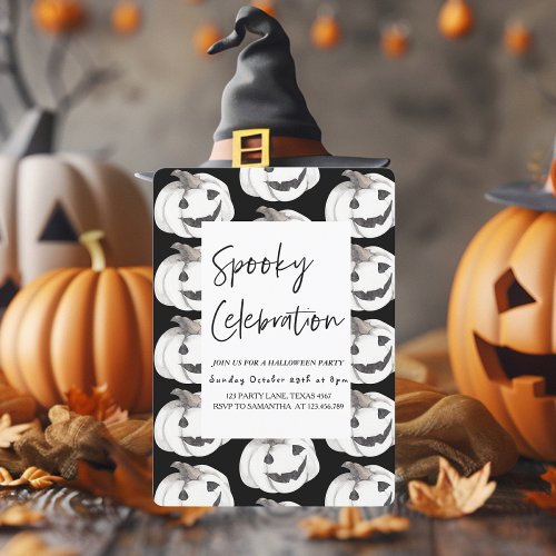 Spooky Celebration  Happy Halloween Invitation