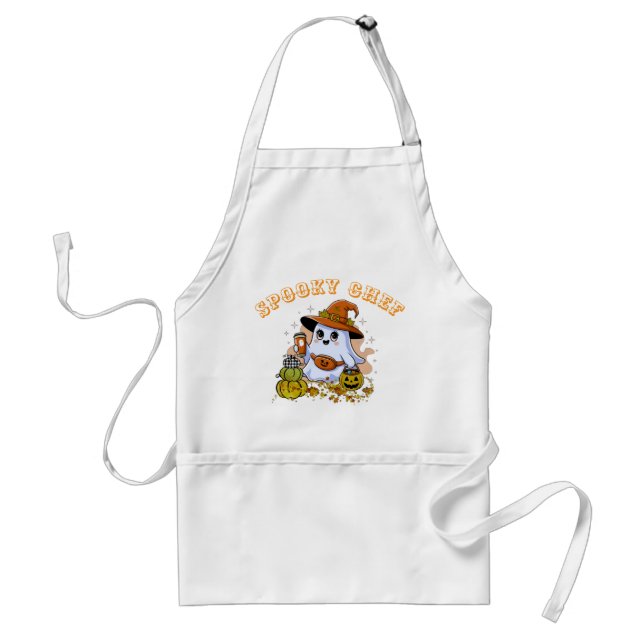 Spooky Chef  Adult Apron (Front)