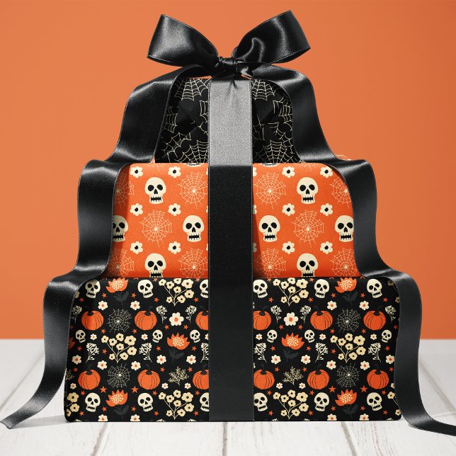 Spooky Chic Halloween  Wrapping Paper Sheets (Creator Uploaded)