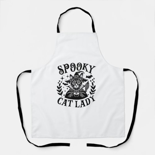 Spooky Childless Cat Lady Halloween Costume   Apron