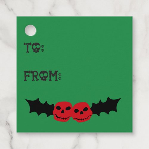 Spooky Christmas Creepy Goth Themed Holiday Favor Tags