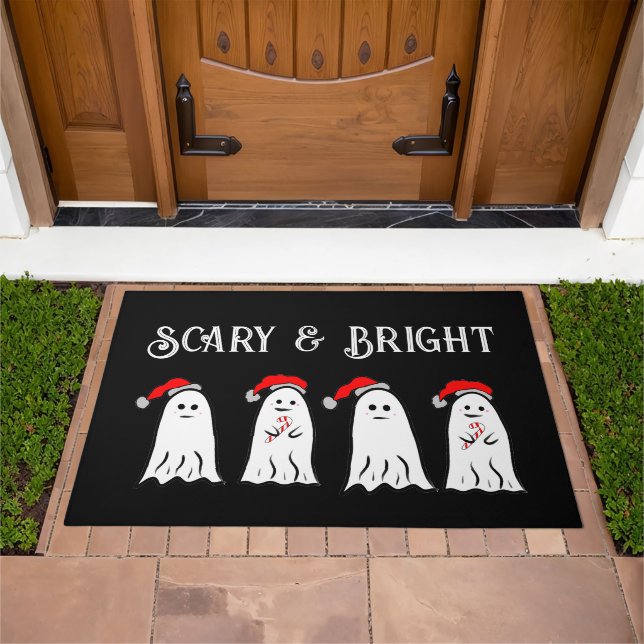 Spooky Christmas Ghosts  Doormat (Outdoor)