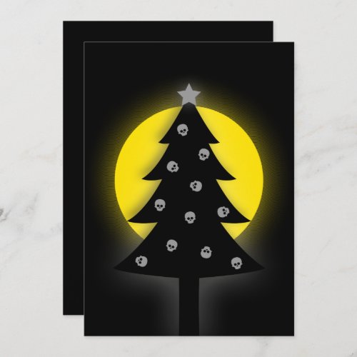 Spooky Christmas Tree Invitation