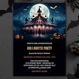 Spooky Circus Halloween Carnival Theme Party