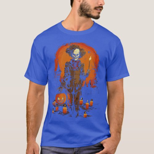Spooky Circus Scary Halloween Killer Clown 3 T_Shirt
