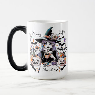 Spooky Coffee Break Halloween Witch Color Morph Mug