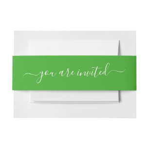 Spooky Colors - Bright Green Invitation Belly Band