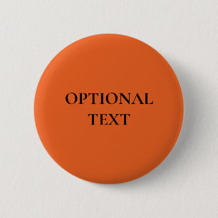 Spooky Colors - Deep Orange Custom Text Button