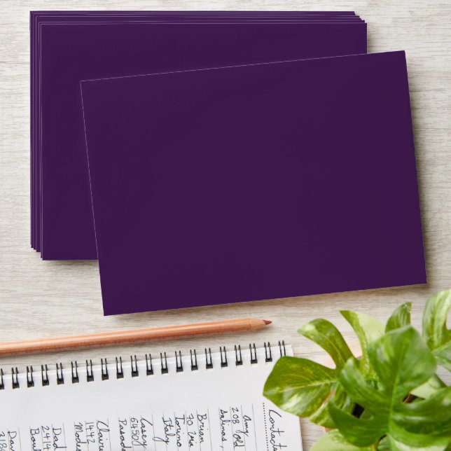 Spooky Colors - Deep Purple Envelope (Stacked)