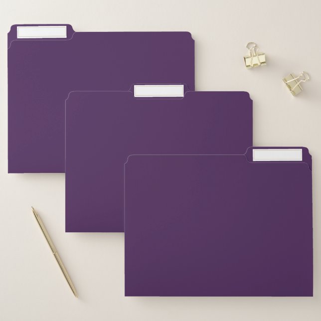Spooky Colors - Deep Purple File Folders (Set)