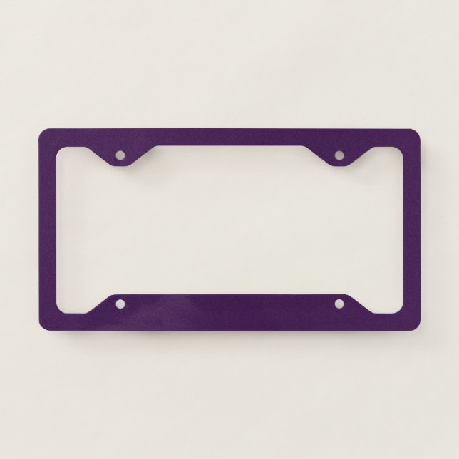 Spooky Colors - Deep Purple License Plate Frame (Front)