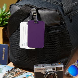 Spooky Colors - Deep Purple Luggage Tag
