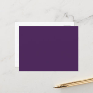 Spooky Colors - Deep Purple Postcard