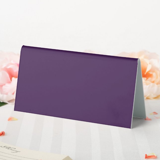 Spooky Colors - Deep Purple Table Tent Sign (In SItu (Wedding))