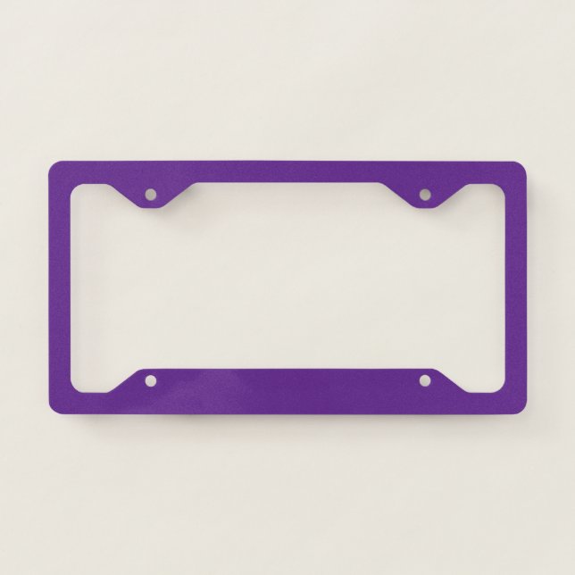 Spooky Colors - Purple License Plate Frame (Front)