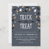 Spooky Confetti Halloween Birthday Invitations (Front)