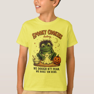 Spooky Cookies HALLOWEEN Funny Frog Bakery T-Shirt