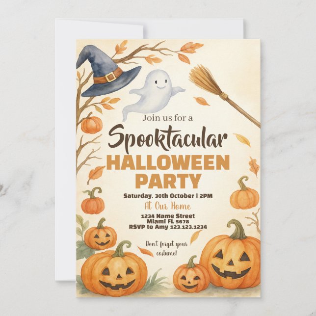 Spooky Costume Event Invitation (Front)