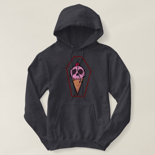 Spooky  Cream Unisex Hoodie (Design Front)