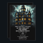 Spooky Creepy Scary Haunted House Halloween Party Invitation<br><div class="desc">Customize any way you want.</div>