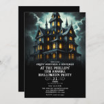 Spooky Creepy Scary Haunted House Halloween Party Invitation<br><div class="desc">Customize any way you want.</div>