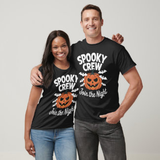Spooky Crew Pumpkin Halloween Tee
