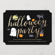 Spooky Critters Halloween Invite