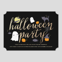 Spooky Critters Halloween Invite