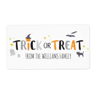 Spooky Critters Label