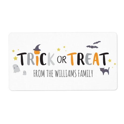 Spooky Critters Label