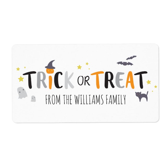 Spooky Critters Label (Front)