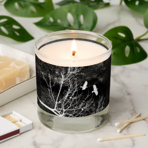 Spooky Crows and Trees Gothic Landscape Scented Candle