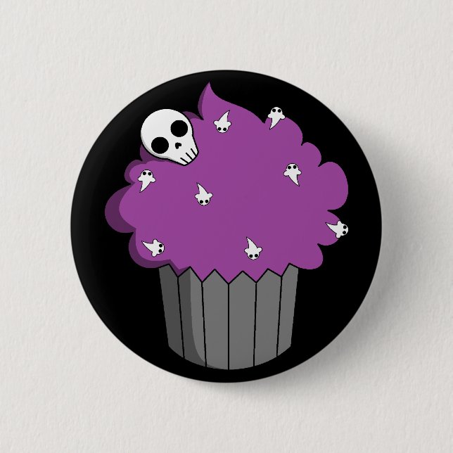 Spooky Cupcake Button (Front)